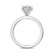 FlyerFit® 14K White Gold Micropave Engagement Ring