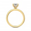 FlyerFit® 14K Yellow Gold Micropave Engagement Ring