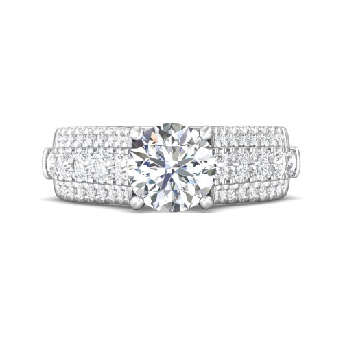 FlyerFit® 14K White Gold Encore Engagement Ring