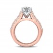 FlyerFit® 14K Pink Gold Shank And White Gold Top Encore Engagement Ring