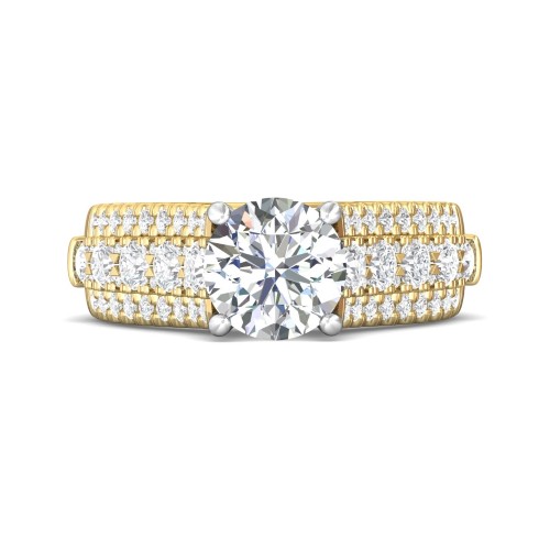 FlyerFit® 14K Yellow and 14K White Gold Encore Engagement Ring