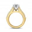 FlyerFit® 18K Yellow Gold Shank And White Gold Top Encore Engagement Ring
