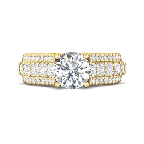 FlyerFit® 18K Yellow Gold Encore Engagement Ring