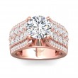 FlyerFit® 14K Pink Gold Encore Engagement Ring
