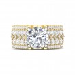 FlyerFit® 18K Yellow Gold Shank And White Gold Top Encore Engagement Ring