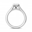FlyerFit® 14K White Gold Split Shank Engagement Ring