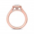 FlyerFit® 14K Pink Gold Split Shank Engagement Ring