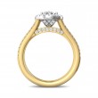 FlyerFit® 14K Yellow and 14K White Gold Split Shank Engagement Ring