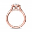 FlyerFit® 14K Pink Gold Split Shank Engagement Ring