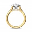 FlyerFit® 14K Yellow and 14K White Gold Split Shank Engagement Ring