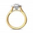 FlyerFit® 14K Yellow and 14K White Gold Split Shank Engagement Ring