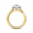 FlyerFit® 14K Yellow and 14K White Gold Split Shank Engagement Ring