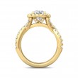 FlyerFit® 14K Yellow Gold Split Shank Engagement Ring