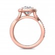 FlyerFit® 14K Pink Gold Split Shank Engagement Ring