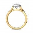 FlyerFit® 14K Yellow and 14K White Gold Split Shank Engagement Ring