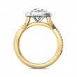 FlyerFit® 14K Yellow and 14K White Gold Split Shank Engagement Ring