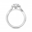 FlyerFit® 14K White Gold Split Shank Engagement Ring