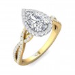 FlyerFit® 14K Yellow and 14K White Gold Split Shank Engagement Ring