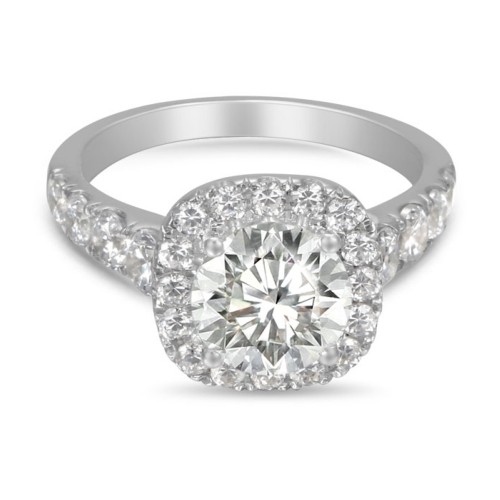 FlyerFit&reg; 18K White Gold Encore Engagement Ring