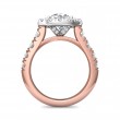 FlyerFit® 14K Pink Gold Shank And White Gold Top Encore Engagement Ring