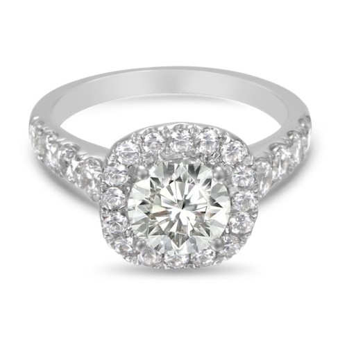 FlyerFit&reg; Platinum Encore Engagement Ring