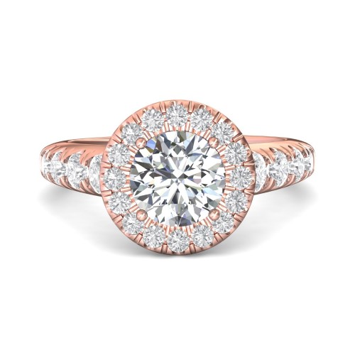FlyerFit&reg; 18K Pink Gold Encore Engagement Ring