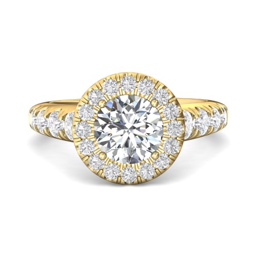 FlyerFit&reg; 18K Yellow Gold Encore Engagement Ring