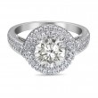 FlyerFit® 14K White Gold Encore Engagement Ring