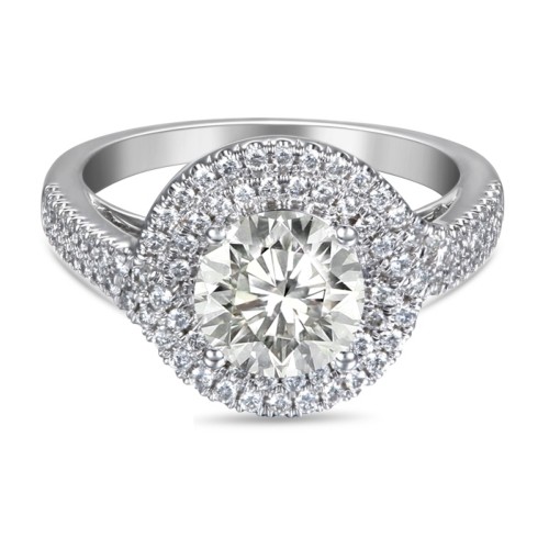 FlyerFit&reg; Platinum Encore Engagement Ring