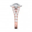 FlyerFit® 18K Pink Gold Shank And White Gold Top Encore Engagement Ring