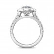 FlyerFit® 14K White Gold Split Shank Engagement Ring