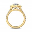 FlyerFit® 14K Yellow Gold Split Shank Engagement Ring