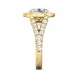 FlyerFit® 14K Yellow Gold Split Shank Engagement Ring