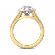 FlyerFit® 14K Yellow and 14K White Gold Split Shank Engagement Ring