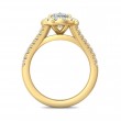 FlyerFit® 14K Yellow Gold Split Shank Engagement Ring