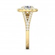 FlyerFit® 14K Yellow Gold Split Shank Engagement Ring