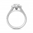 FlyerFit® 14K White Gold Split Shank Engagement Ring