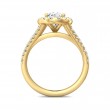 FlyerFit® 14K Yellow Gold Split Shank Engagement Ring