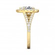 FlyerFit® 14K Yellow Gold Split Shank Engagement Ring