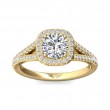 FlyerFit® 14K Yellow Gold Split Shank Engagement Ring