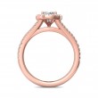 FlyerFit® 14K Pink Gold Split Shank Engagement Ring