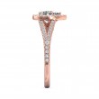 FlyerFit® 14K Pink Gold Split Shank Engagement Ring