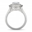 FlyerFit® 14K White Gold Split Shank Engagement Ring