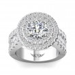 FlyerFit® Platinum Encore Engagement Ring