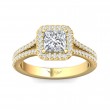 FlyerFit® 14K Yellow Gold Split Shank Engagement Ring