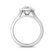FlyerFit® 14K White Gold Split Shank Engagement Ring