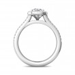 FlyerFit® 14K White Gold Split Shank Engagement Ring