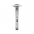 FlyerFit® 14K White Gold Split Shank Engagement Ring