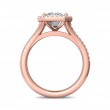 FlyerFit® 14K Pink Gold Split Shank Engagement Ring