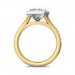 FlyerFit® 14K Yellow and 14K White Gold Split Shank Engagement Ring